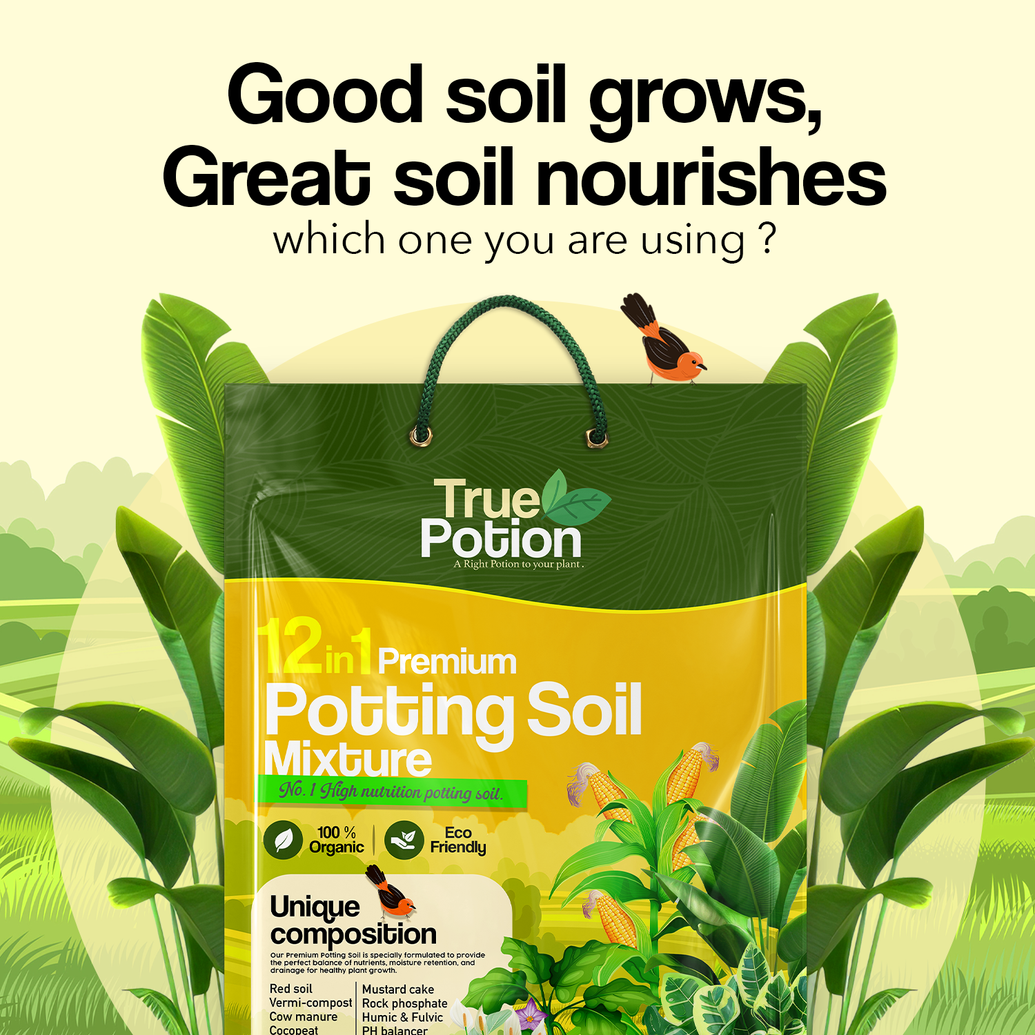 12 in 1 Organic Potting Soil Mix 20 KG