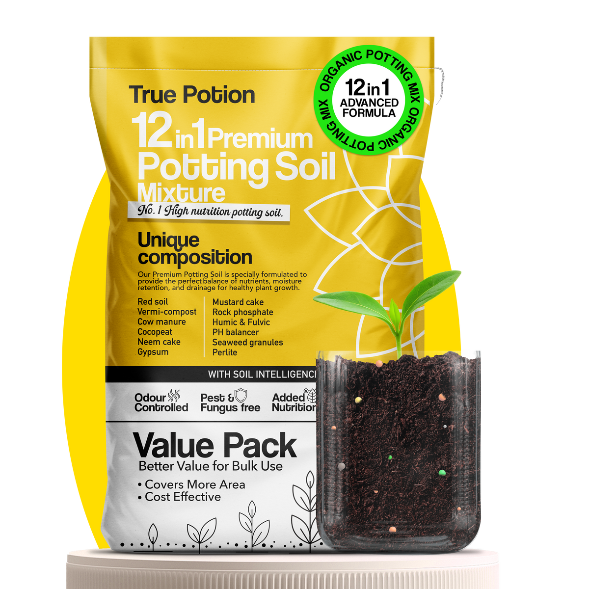 True Potion 25 KG potting soil bag