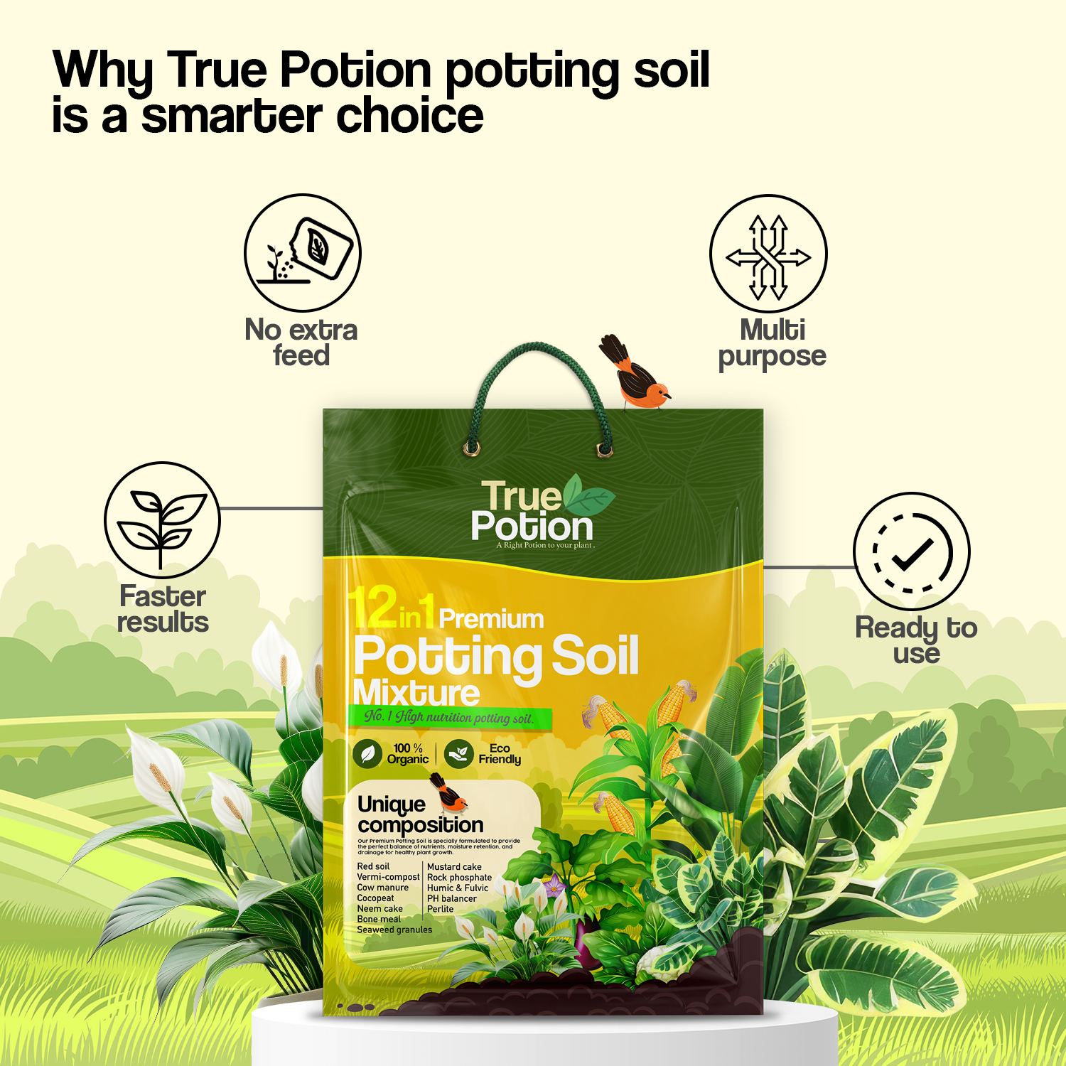 12 in 1 Organic Potting Soil Mix 20 KG